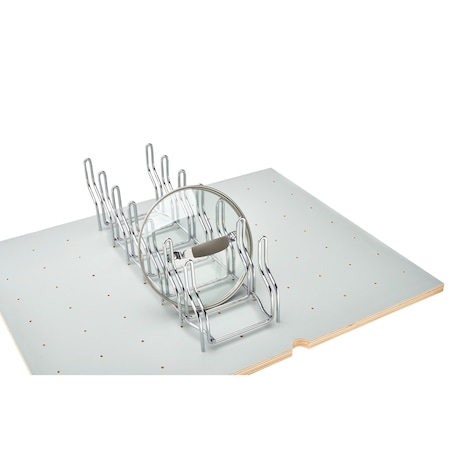 Rev-A-Shelf Accessory, Steel, Silver, 5.25 in W, 5.5 in H, 16.88 in D, 16.88 in L, Silver 5DLD-1-CR